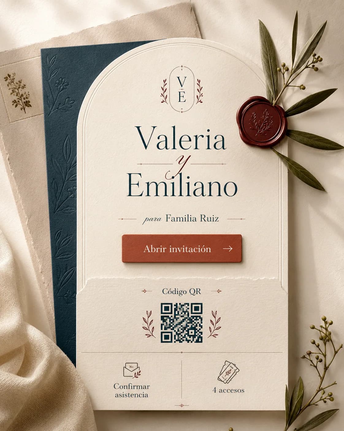 Invitación digital Carta de Hacienda